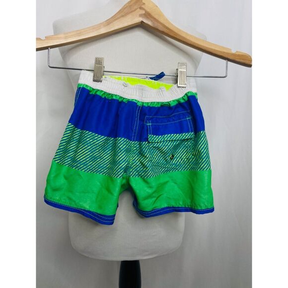 Oshkosh B’Gosh Boy’s Swim Short's Blue and Green Infant Size 24 Month's - Picture 3 of 5